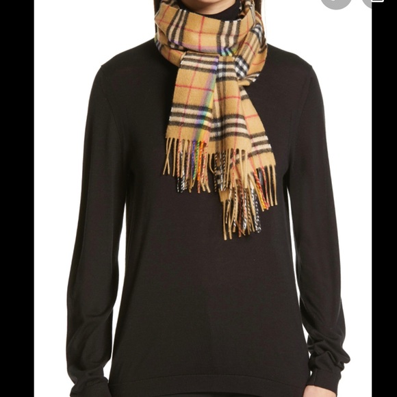 burberry rainbow scarf